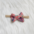 Faixa de Cabelo Floral Rosa — Artesanal para Bebês