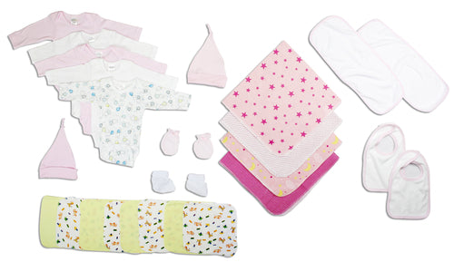 Enxoval Layette para Meninas Recém-Nascidas — Kit com 17 Peças
