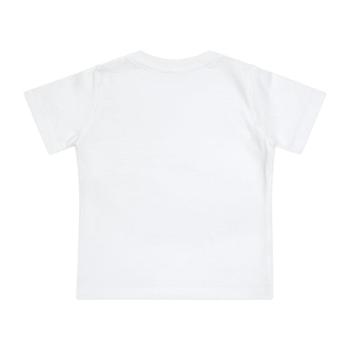 Camiseta Infantil Máscara de Super-Herói — Estampa Roxa Divertida