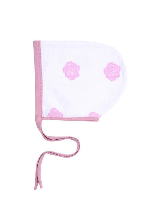 Touca Bebê Rosa — Algodão Orgânico com Encaixe Inteligente