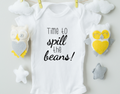 Body Bebê “Time To Spill The Beans” — Algodão 100%