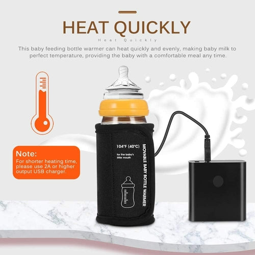 Aquecedor Portátil de Mamadeira USB | Baby Bottle Warmer