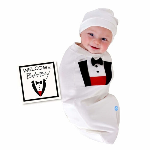 Tuxedo Baby Cocoon — Swaddle Premium para Recém-Nascidos