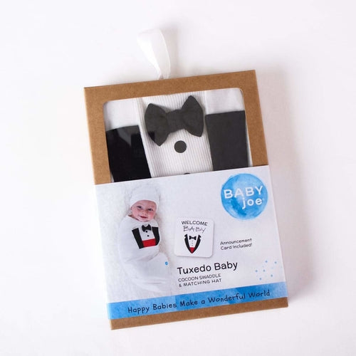 Tuxedo Baby Cocoon — Swaddle Premium para Recém-Nascidos